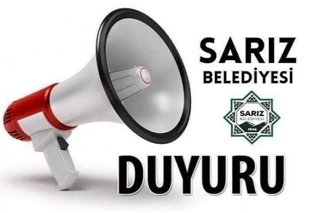 Sarız'da su kesintisi riski