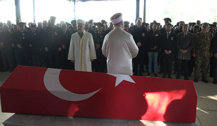 Şehit Jandarma Uzman Çavuş Eren Öztürk için cenaze töreni düzenlendi