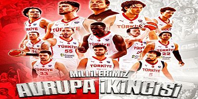 A Milli Basketbol Takımı Avrupa ikincisi oldu