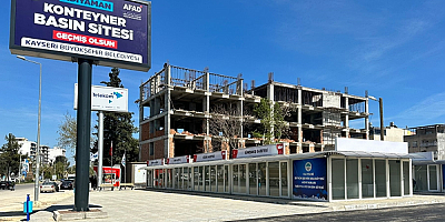Adıyaman Konteyner Basın Sitesi'ndeki gazetecilerden Kayseri'ye teşekkür