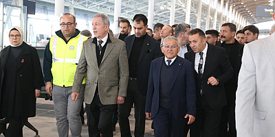 Akar, Büyükkılıç ve Milletvekillerinden Havalimanı Yeni Terminal Binası'na İnceleme