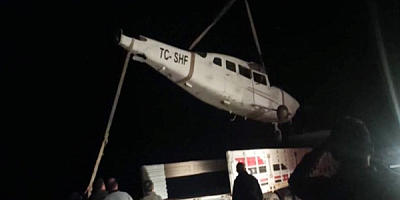 Aksaray'da düşen sivil eğitim uçağındaki 2 kişi yaralandı
