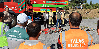 Ali Dağı'nda yangınla mücadele eğitimi ve tatbikatı yapıldı