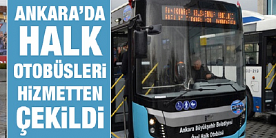 Ankara'da özel halk otobüsleri kontak kapattı