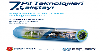 ASPİLSAN Enerji 7.Pil Teknolojileri Çalıştayı’na sayılı günler kaldı
