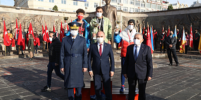 Atatürk'ün Kayseri'ye gelişinin 102''nci yıl dönümü törenle kutlandı