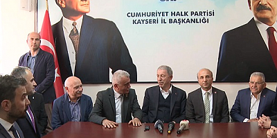 Bakan Akar CHP ve İYİ Parti Kayseri il başkanlıklarını ziyaret etti