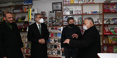 Başkan Büyükkılıç'tan  esnaf ziyareti