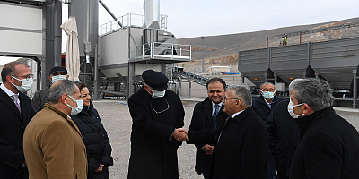 Başkan Büyükkılıç yeni aspalt plenti tesisini yerinde inceledi