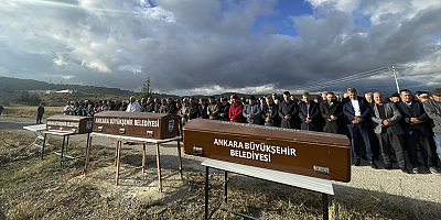 Başkentte eşi tarafından öldürülen kadın ile 2 çocuğu toprağa verildi