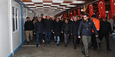 Belediye Başkanı Palancıoğlu, Bakan Süleyman Soylu ile Çarşıda İnceleme Yaptı