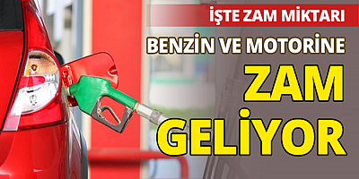 Benzine 88 kuruş, motorine 1 lira 51 kuruş zam