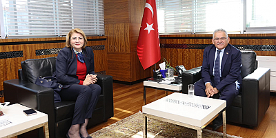 Büyükkılıç, Azerbaycan Büyükelçilik Müsteşarı Nesibova'yı Ağırladı