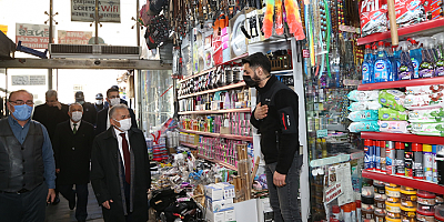 Büyükkılıç'ta camii kebir ve kapalı çarşı esnafına ziyaret