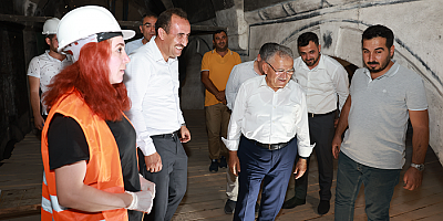 Büyükkılıç, Tarihi Agios Dimitrios Kilisesi'nin Restorasyon Çalışmalarını İnceledi