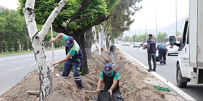 Büyükşehir'den 200 Bin Metrekare Alana Yağmurlama ve Damla Sulama Sistemi