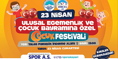 Büyükşehir'den 23 Nisan'da Çocuklara Özel Festival