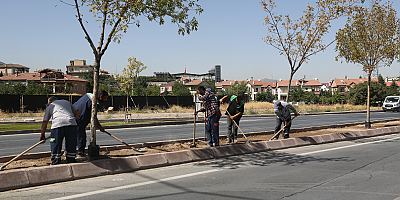 Büyükşehir'den çim alan ve sulama sistemi çalışmaları