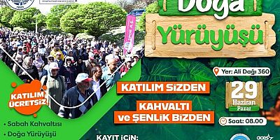 Büyükşehir'den Doğa Yürüyüşüne Davet