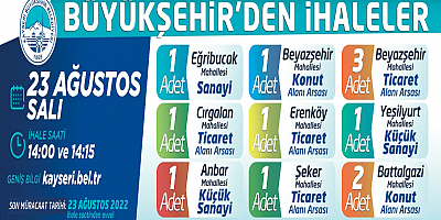 Büyükşehir'den İhale