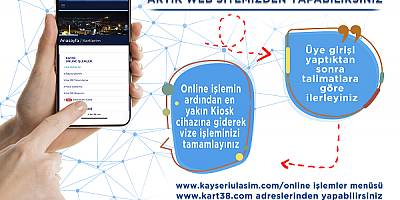 Büyükşehir'den Online 'Abonman Kart' Yükleme Hizmeti