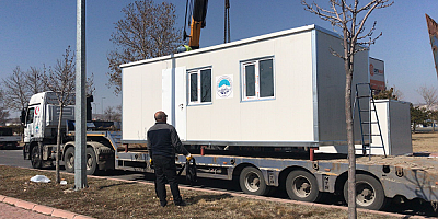 Büyükşehir'den Sarız'a 5 Adet Konteyner