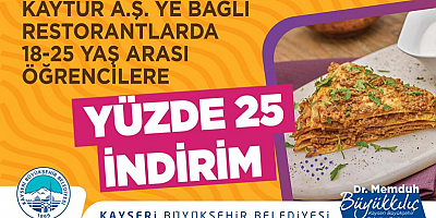 Büyükşehir'den Spor A.Ş. ve KAYTUR A.Ş. Tesislerinde Öğrencilere Yüzde 25 İndirim