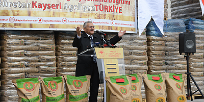 Büyükşehir'den üreticiye 1000 ton yem bitkisi ,193 ton aspir tohumu 