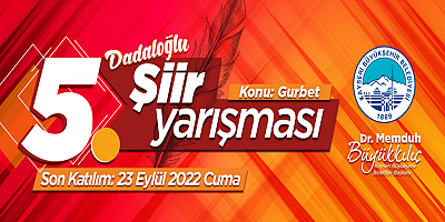 Büyükşehir'in 5'inci Şiir Yarışması 