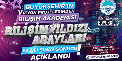 Büyükşehir'in Bilişim Akademisi'nde Yazılı Sınav Sonuçları Açıklandı
