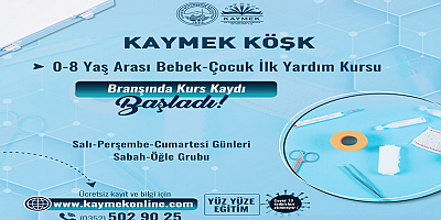 Büyükşehir KAYMEK'ten anne babalar için İlk Yardım Kursu