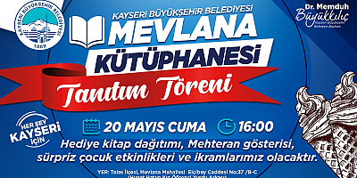 Büyükşehir Mevlana Kütüphanesi'nin Tanıtımı Sürpriz Etkinliklerle Yapılacak