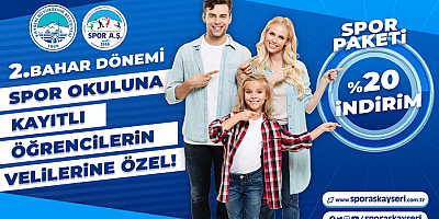 Büyükşehir spor A.Ş.'den 12 tesiste spor okulları