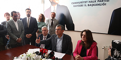 CHP Grup Başkanvekili Özel, Kayseri'de basın toplantısı düzenledi