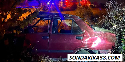 Devrilen Otomobil'de uzman çavuş hayatını kaybetti