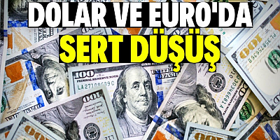 Dolar ve Euro'da sert düşüş