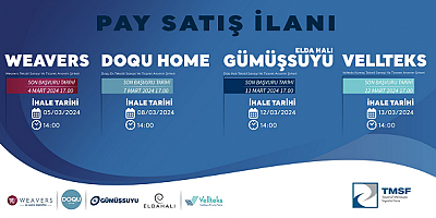 Doqu Home, Gümüşsuyu Halı ve Vellteks Tekstil,ihaleyle yatırımcılarını bekliyor