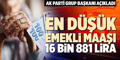 En düşük emekli maaşı 16 bin 881 lira olacak