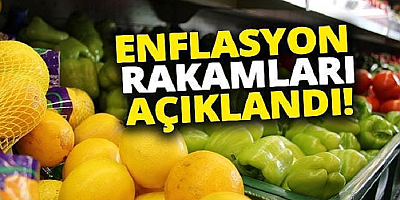 Enflasyon rakamları açıklandı