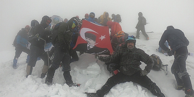 Erciyes'in zirvesine 
