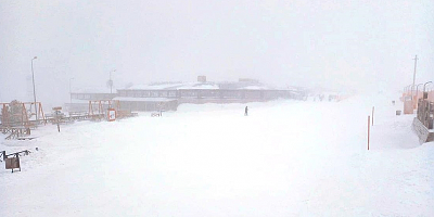 Erciyes'te kayağa tipi engeli