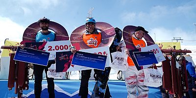 Erciyes'te sucuk yeme yarışması düzenlendi