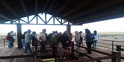 Erciyes Üniversitesi öğrencileri Sultan Sazlığı'nı gezdi