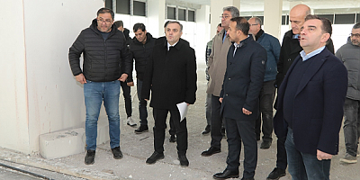 ERÜ Rektör Altun, ERAGEM inşaatında incelemelerde bulundu