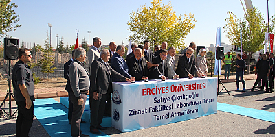 ERÜ Ziraat Fakültesi laboratuvar binasının temeli atıldı