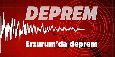 Erzurum'da 4 büyüklüğünde deprem