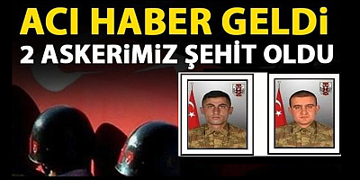 Fırat Kalkanı Harekat bölgesinde iki asker şehit oldu