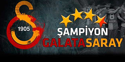 Galatasaray, Süper Lig'de şampiyon oldu