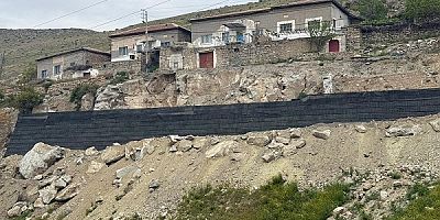 Heyelan Yaşanan Yeşilhisar Akköy Mahallesi'nde Geoduvar Yapımına Başlandı