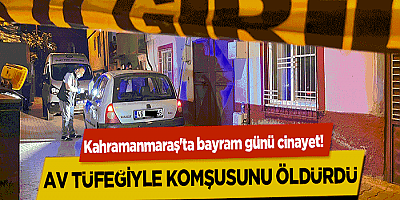 Husumetli komşusu tarafından av tüfeğiyle vurulan kişi öldü